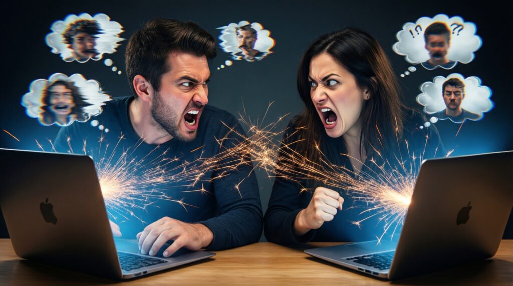 Почему мы спорим в интернете: психология поляризации мнений - иллюстрация